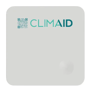 CLIMAID-indeklimasensor med QR-kode