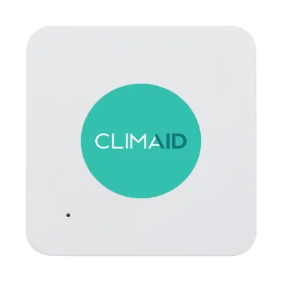 Hvid CLIMAID-indeklimasensor uden display