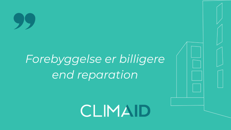 Citatkort med teksten »Forebyggelse er billigere end reparation«